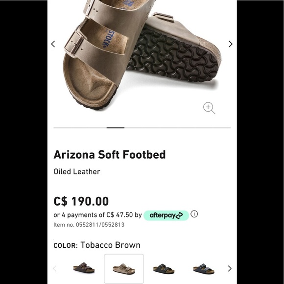 NWT Birkenstock Arizona Soft Footbed Sandals 10 - Picture 10 of 12